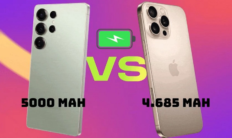 So sánh dung lượng pin của S25 Ultra và iPhone 16 Pro Max