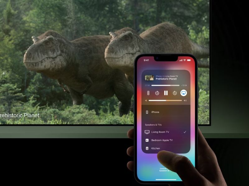 Dùng tính năng Airplay để kết nối nhanh chóng