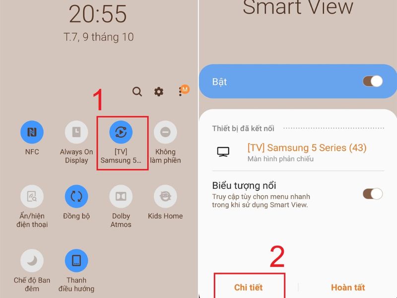 Dùng tính năng Smart View cực tiện lợi