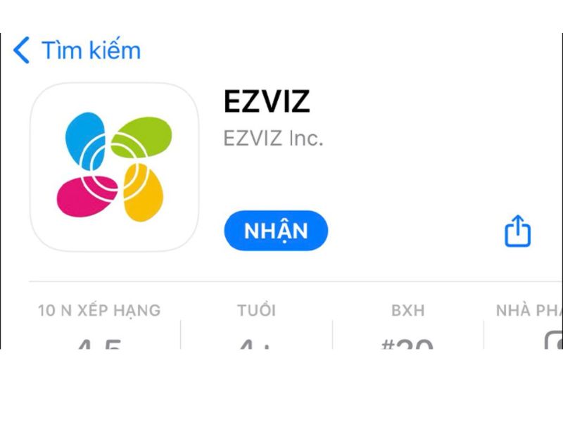 Hướng dẫn tải phần mềm EZVIZ