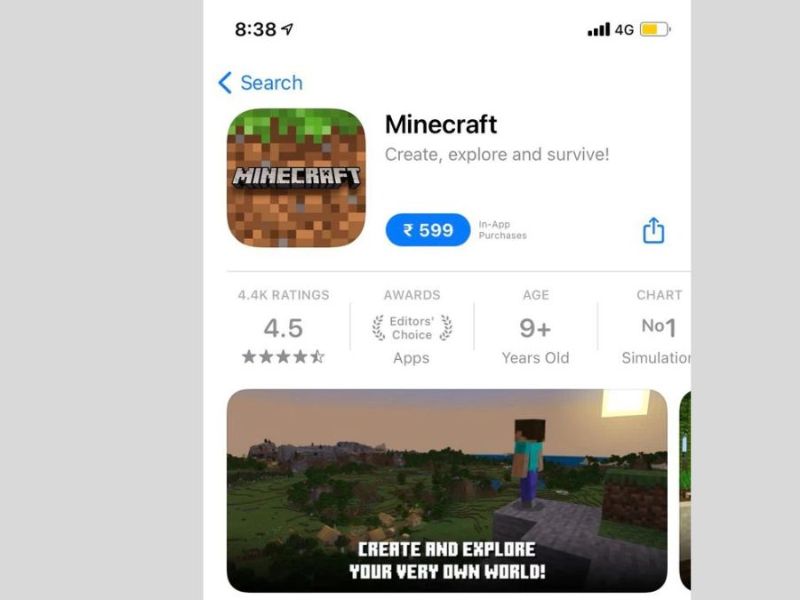Tải Minecraft miễn phí trên iPhone