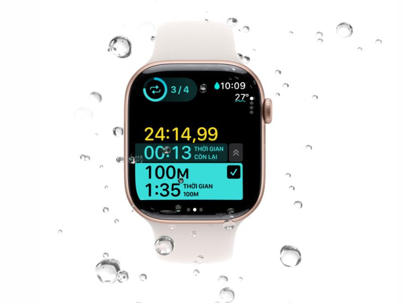 Chống nước của Apple Watch Series 10 46mm GPS