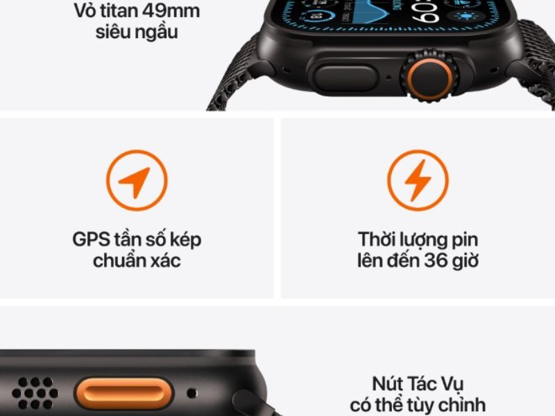 Hiệu năng của Apple Watch Ultra 2 2024 Alpine Loop