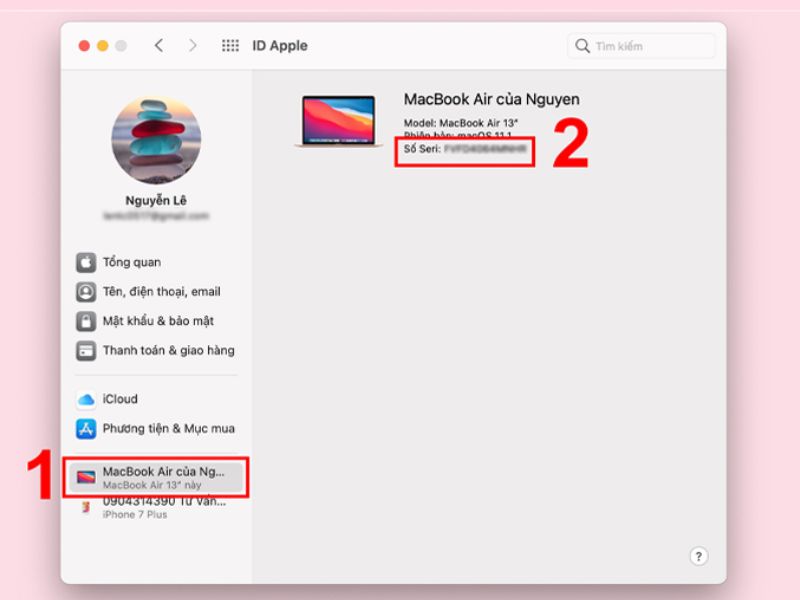 Xem mã serial từ tài khoản Apple ID đã đăng nhập