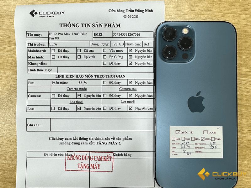 Cam kết <a  data-cke-saved-href='https://clickbuy.com.vn/iphone-12-pro-max' href='https://clickbuy.com.vn/iphone-12-pro-max'>iPhone 12 Pro Max</a> tại Clickbuy