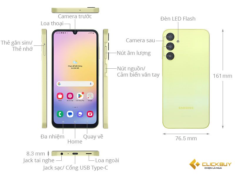 Tìm hiểu vê Samsung Galaxy A25