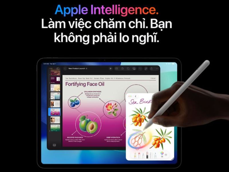 AI trên iPad Pro Chip M5