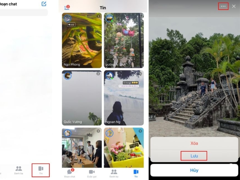 Tải tin trên Messenger
