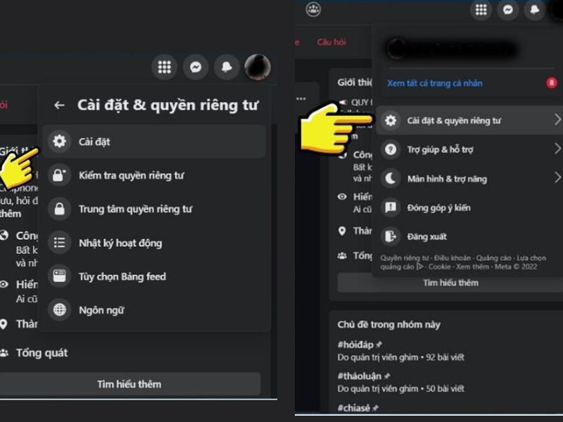 đăng xuất Messenger bằng máy tính