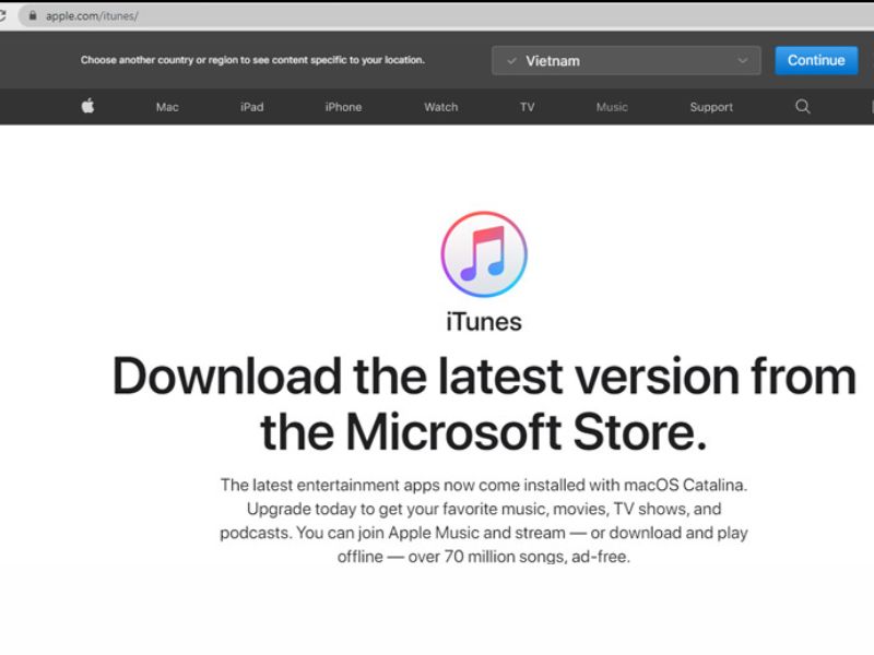 Bước 1: Tải iTunes về máy
