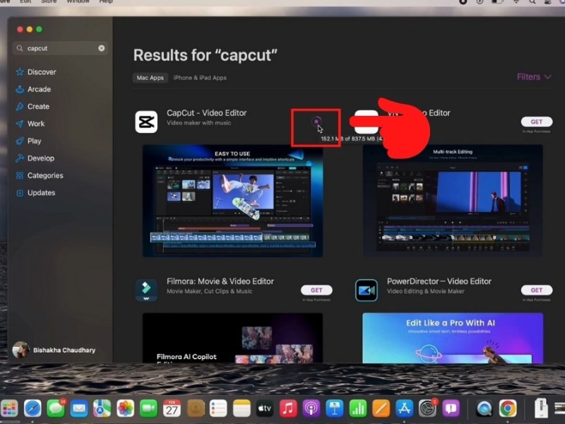 Cách tải Capcut trên Macbook