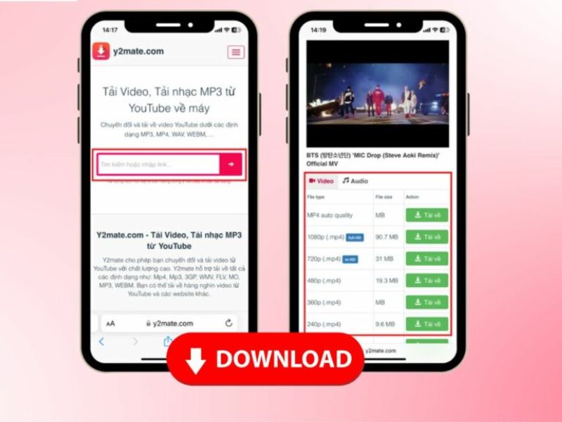 tải nhạc YouTube về điện thoại đối với iPhone
