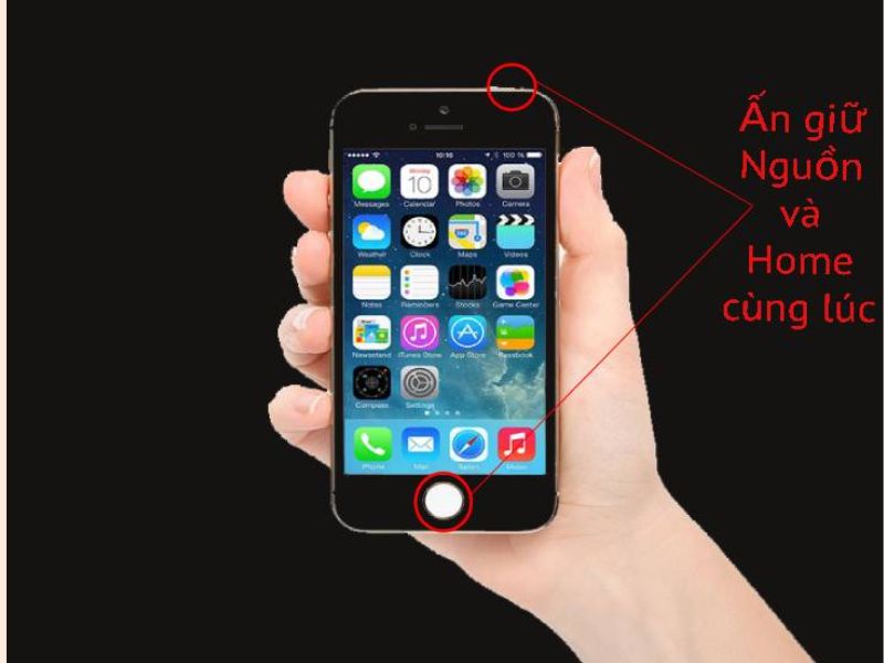 Chụp ảnh màn hình với iPhone SE và iPhone 5