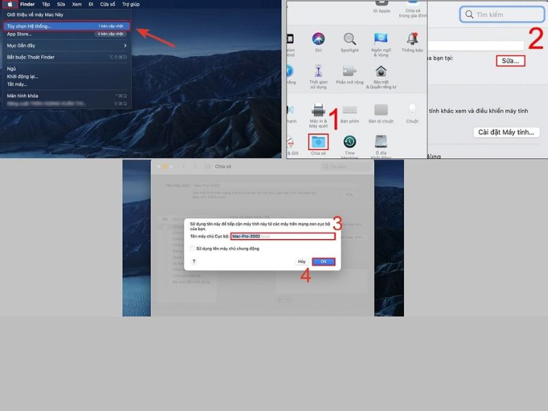 Thay đổi tên MacBook bằng Terminal