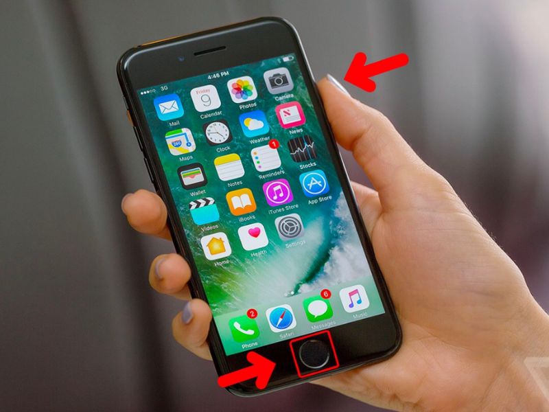 reset đối với iPhone có nút Home