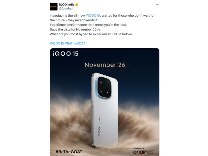 iQOO 15 ra mắt