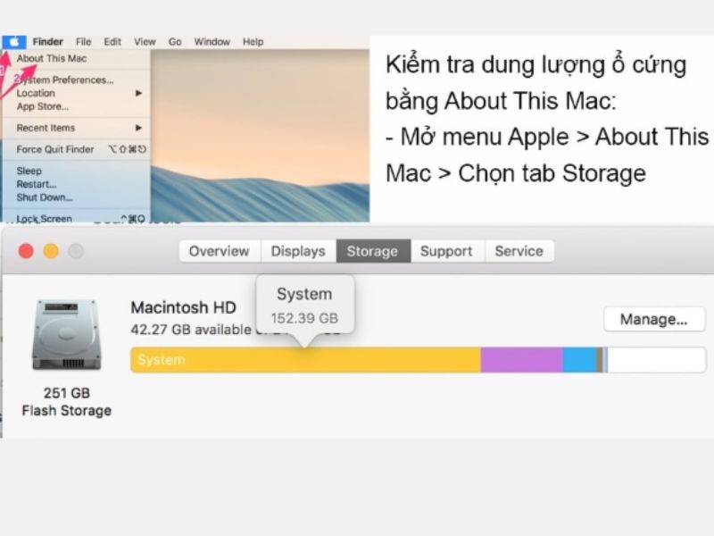 Sử dụng About This Mac