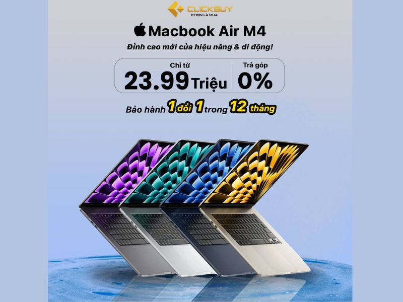 Mua Macbook Air M4 tại CLICKBUY