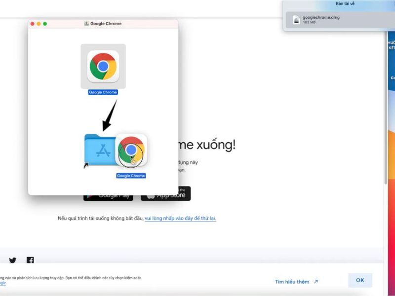 Cài đặt Chrome cho Macbook