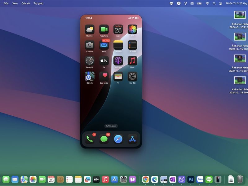 Phản chiếu màn hình iPhone lên MacBook là gì?