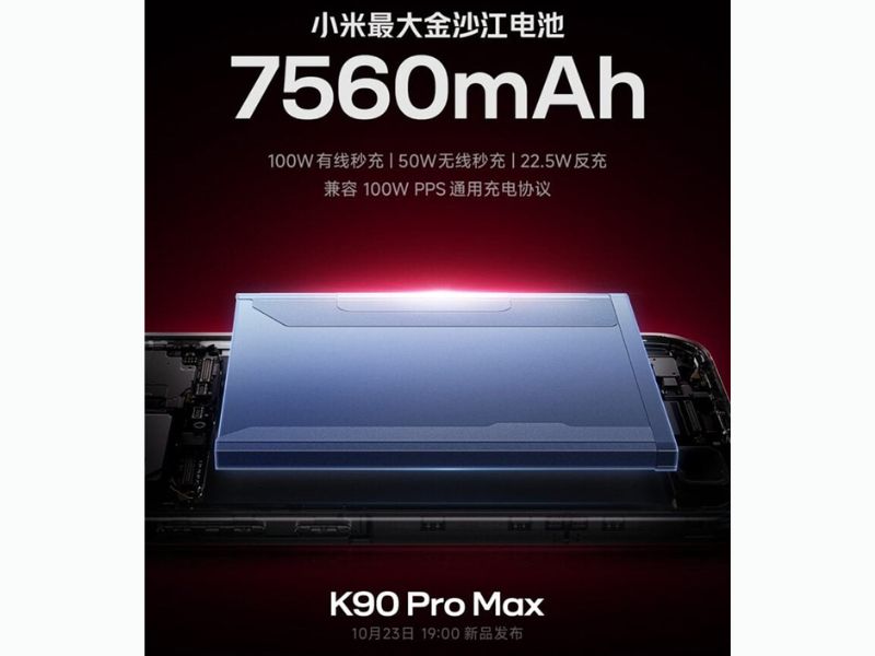 Pin Redmi K90 Pro Max