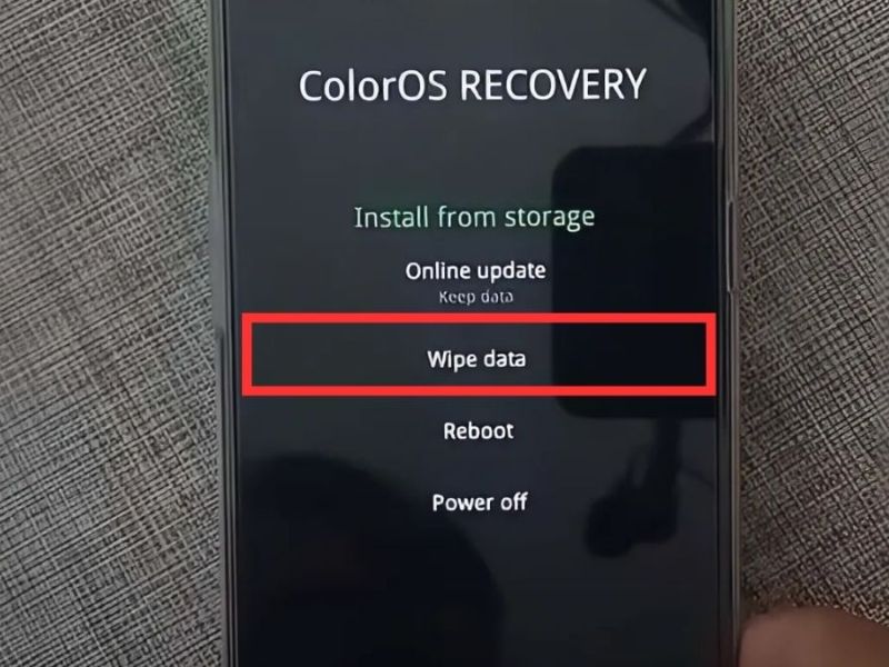 Vào recovery oppo