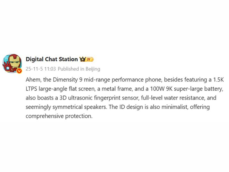 chip Dimensity 9-series