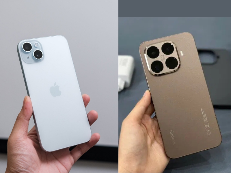 So sánh thiết kế Xiaomi 15T Pro và iPhone 15