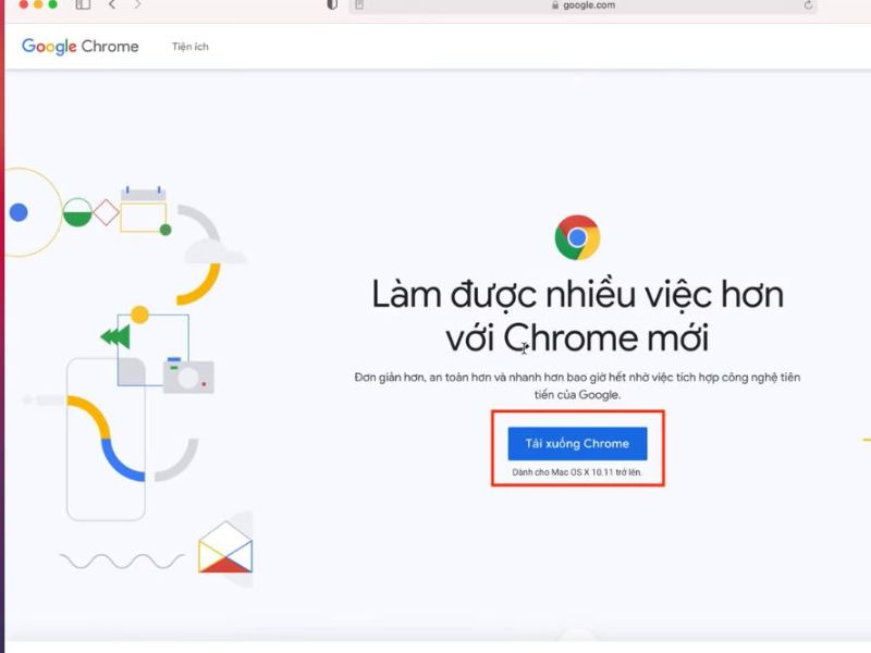 Tải Chrome cho Macbook