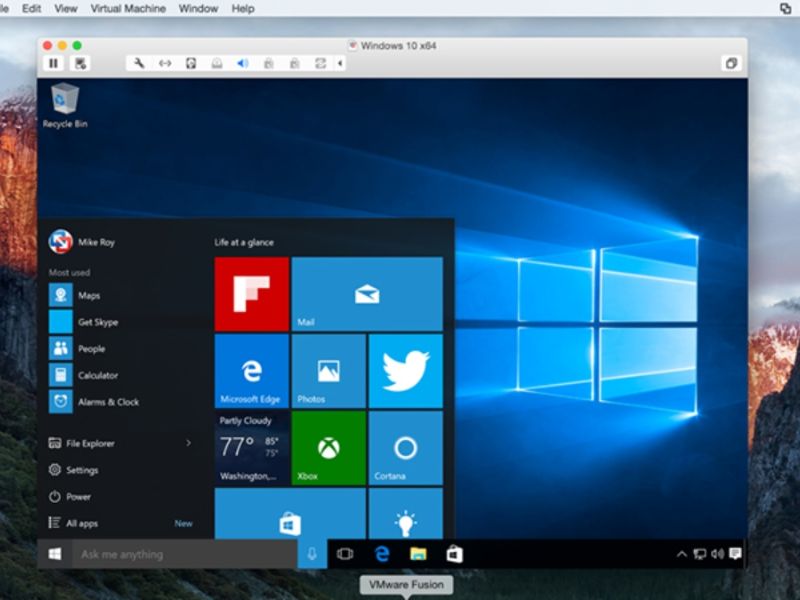 Dùng máy ảo Windows
