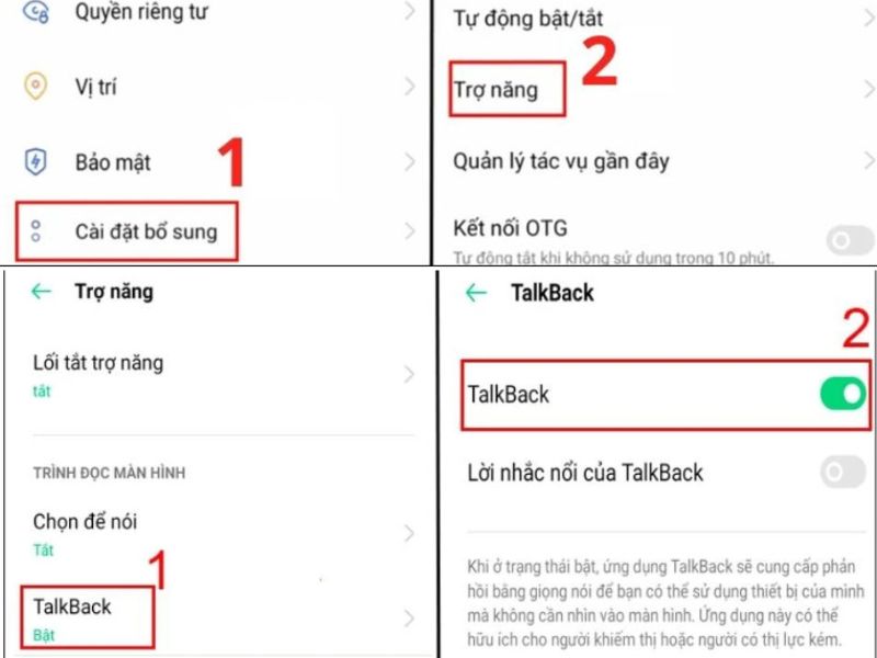 Cách tắt TalkBack trên OPPO hiệu quả và dễ thực hiện nhất 2025