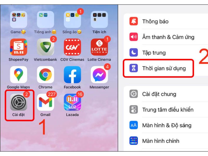 tắt screen time