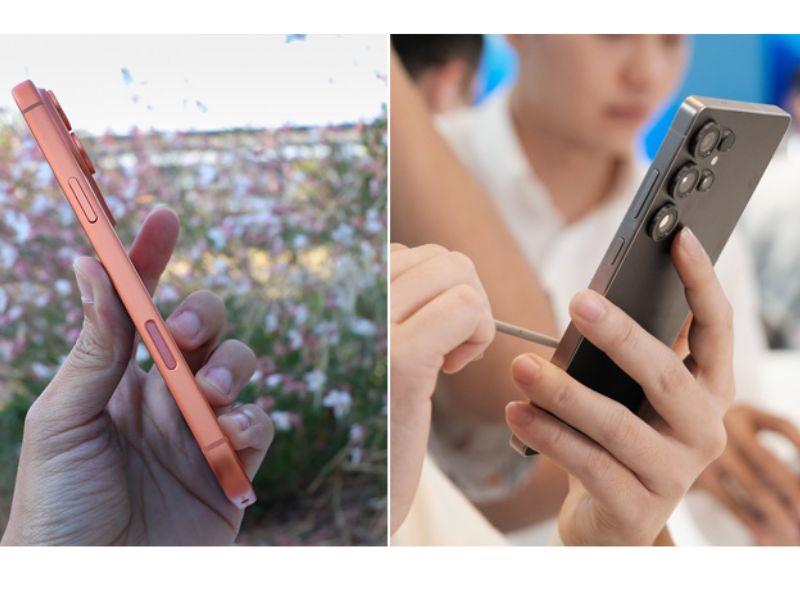 thiết kế iPhone 17 Pro Max và Samsung S25 Ultra