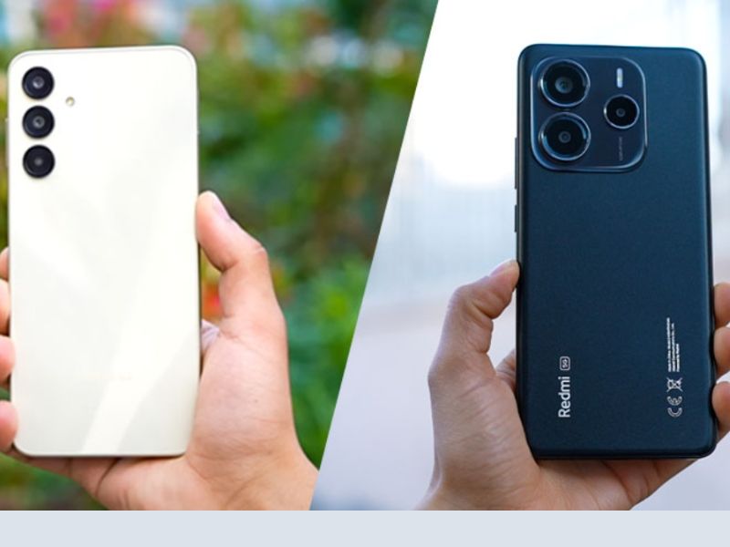 thiết kế Samsung A16 với Xiaomi Redmi Note 14