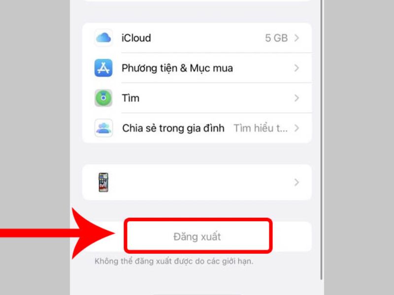 nguyên nhân không đăng xuất được
