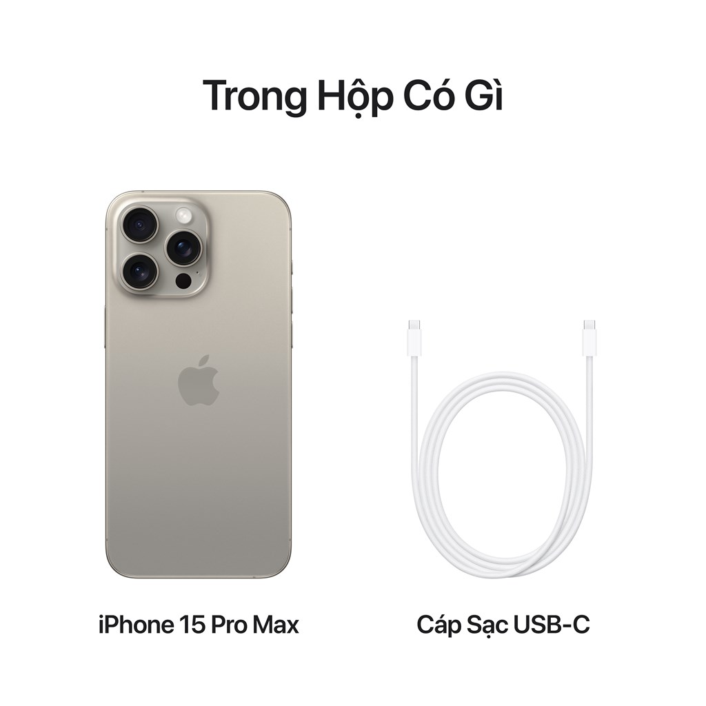 Trong hộp iPhone 15 Pro Max