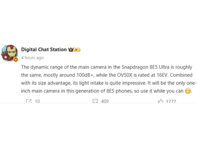 cảm biến OV50X trên Xiaomi 17 Ultra