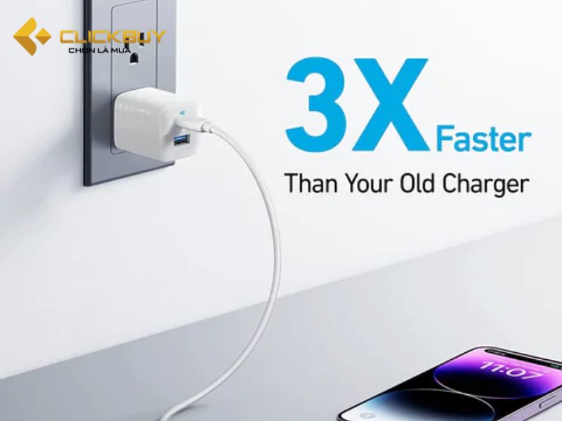 Sạc nhanh Anker 2 cổng 33W giá bao nhiêu tiền