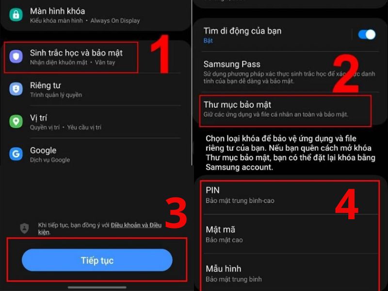 Ẩn ứng dụng trên samsung bằng Secure Folder