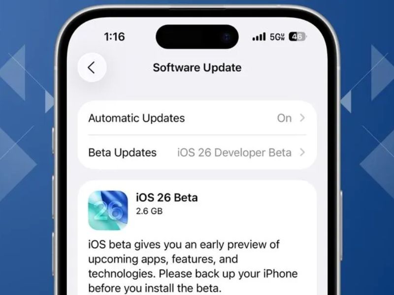 Apple tung bản vá iOS 26 kỹ thuật với mã dựng mới