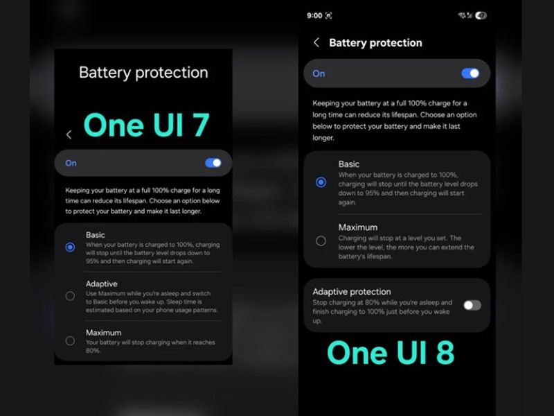 Bảo vệ pin trong One UI 8: Đơn giản nhưng hiệu quả hơn