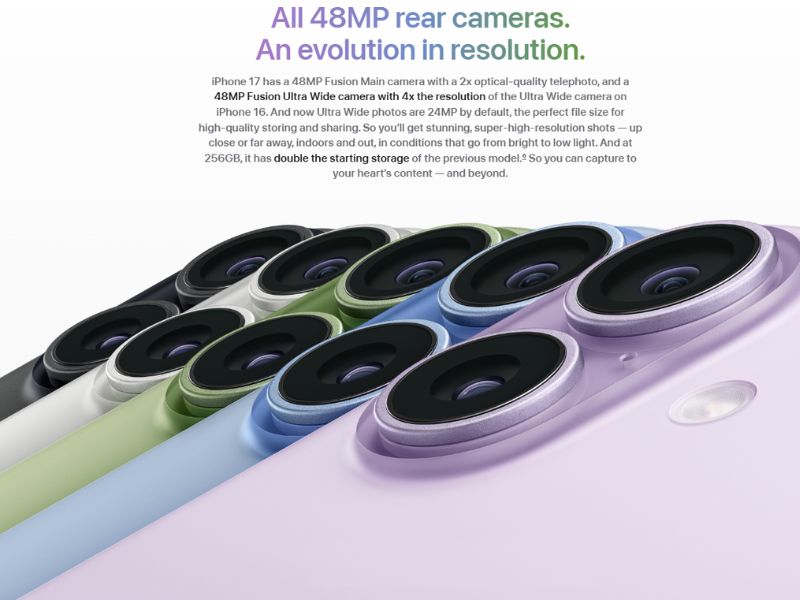 Camera siêu mạnh trên iPhone 17