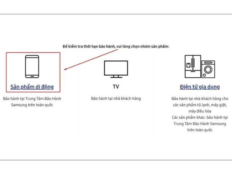 Truy cập đúng trang web kiểm tra bảo hành chính thức
