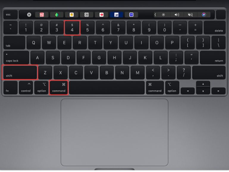 Chụp một phần màn hình bằng công cụ tích hợp sẵn của macOS