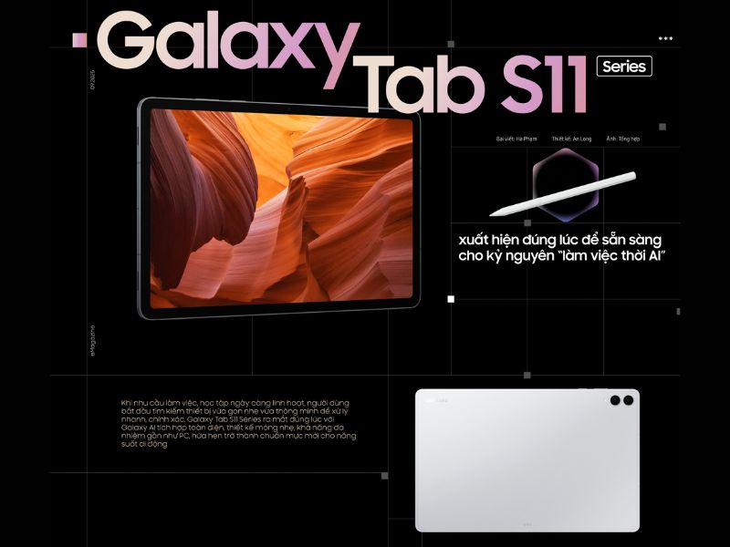 Samsung Galaxy Tab S11 series được hỗ trợ bút S Pen mới