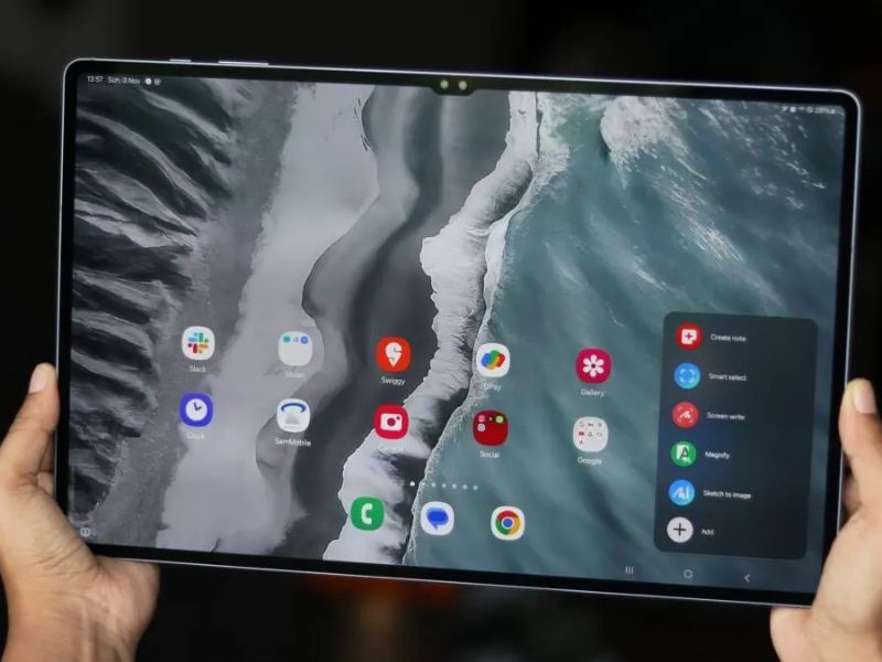 Galaxy Tab S11 Ultra lộ diện với thiết kế Notch nhỏ gọn