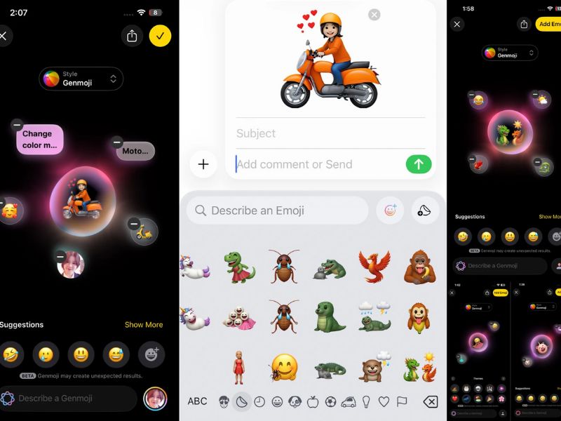 Genmoji nâng cấp trên ios 26