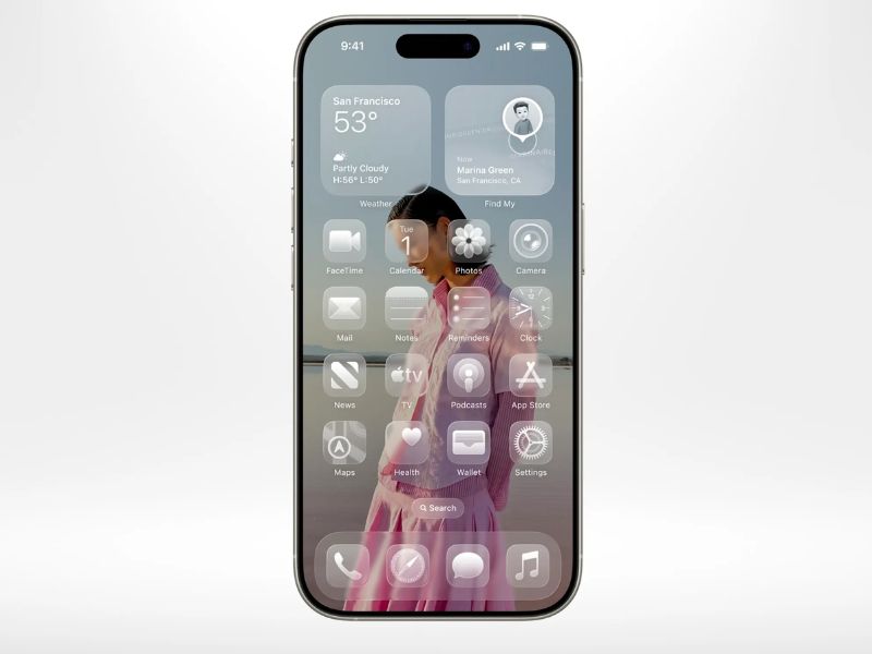 Thiết kế Liquid Glass mới