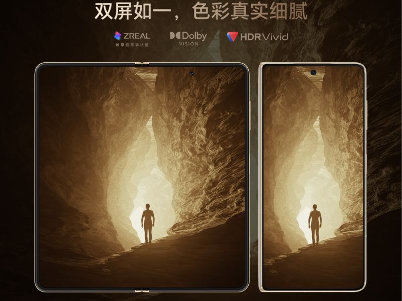 Magic V5 được trang bị hai màn hình OLED cao cấp
