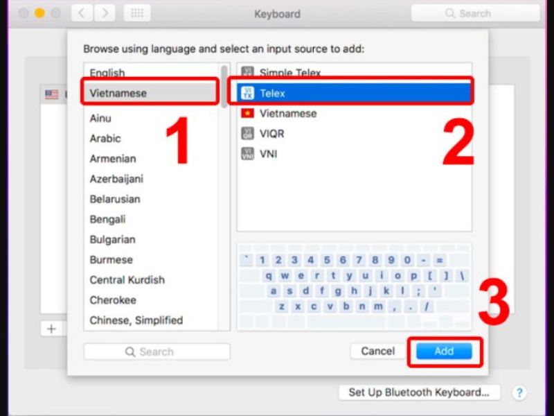 Hướng dẫn chi tiết từng bước kích hoạt gõ tiếng việt trên Mac